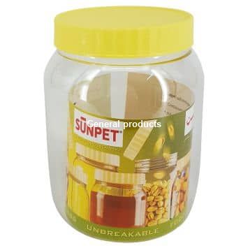 Kitchen Items Sunpet Plastic Pet Jars Sunpet Plastic Pet Jar 1000 Ml 1 Pcs General Product