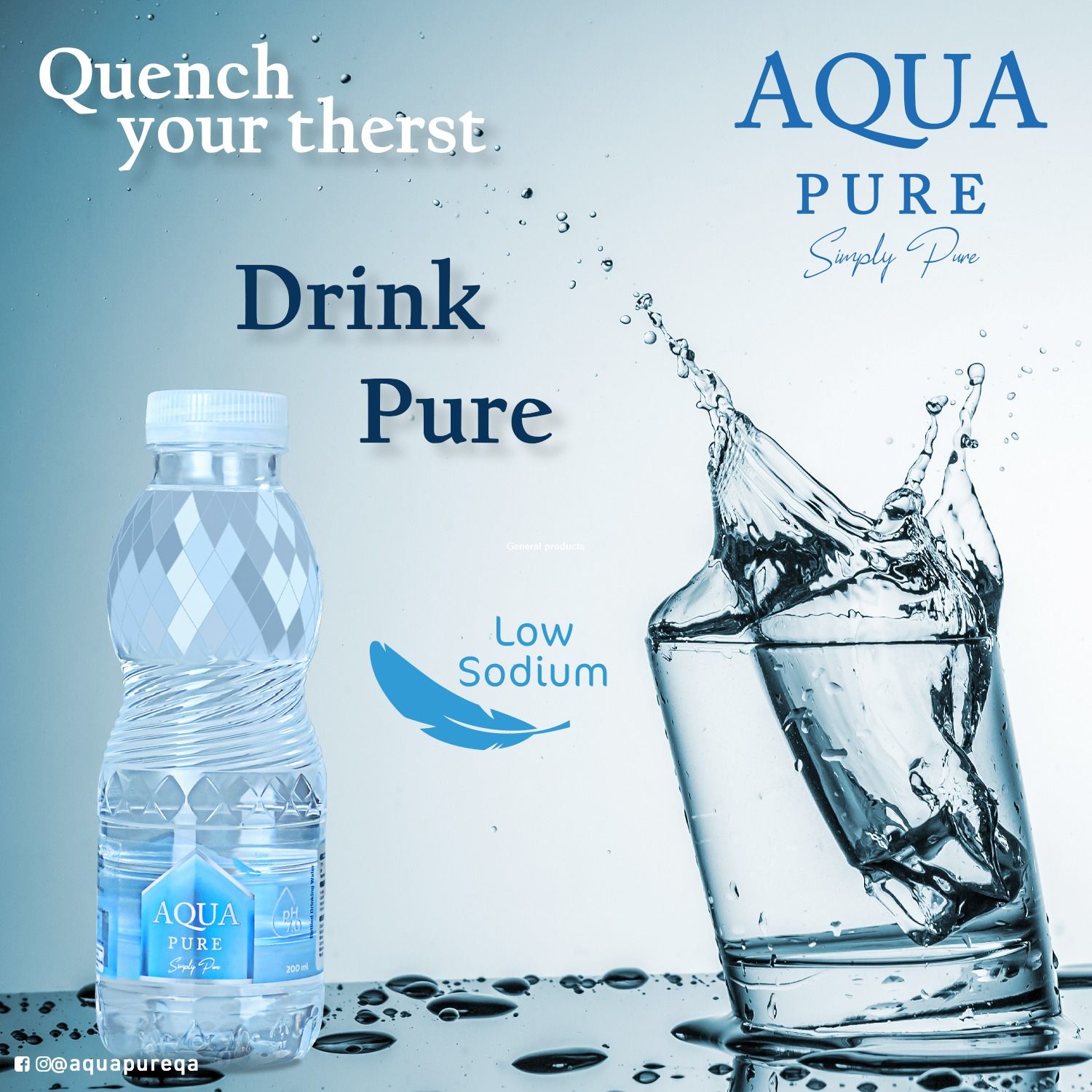 Water :: Aqua Pure Water 200 Ml 24 Bottole 100 Bundle Offer - General  Product